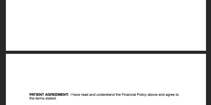 Financial Policy and Patient Agreement